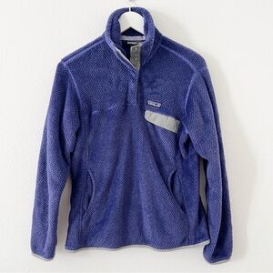 Patagonia Purple Snap-T Pullover Fleece Jacket Size Medium M Women's